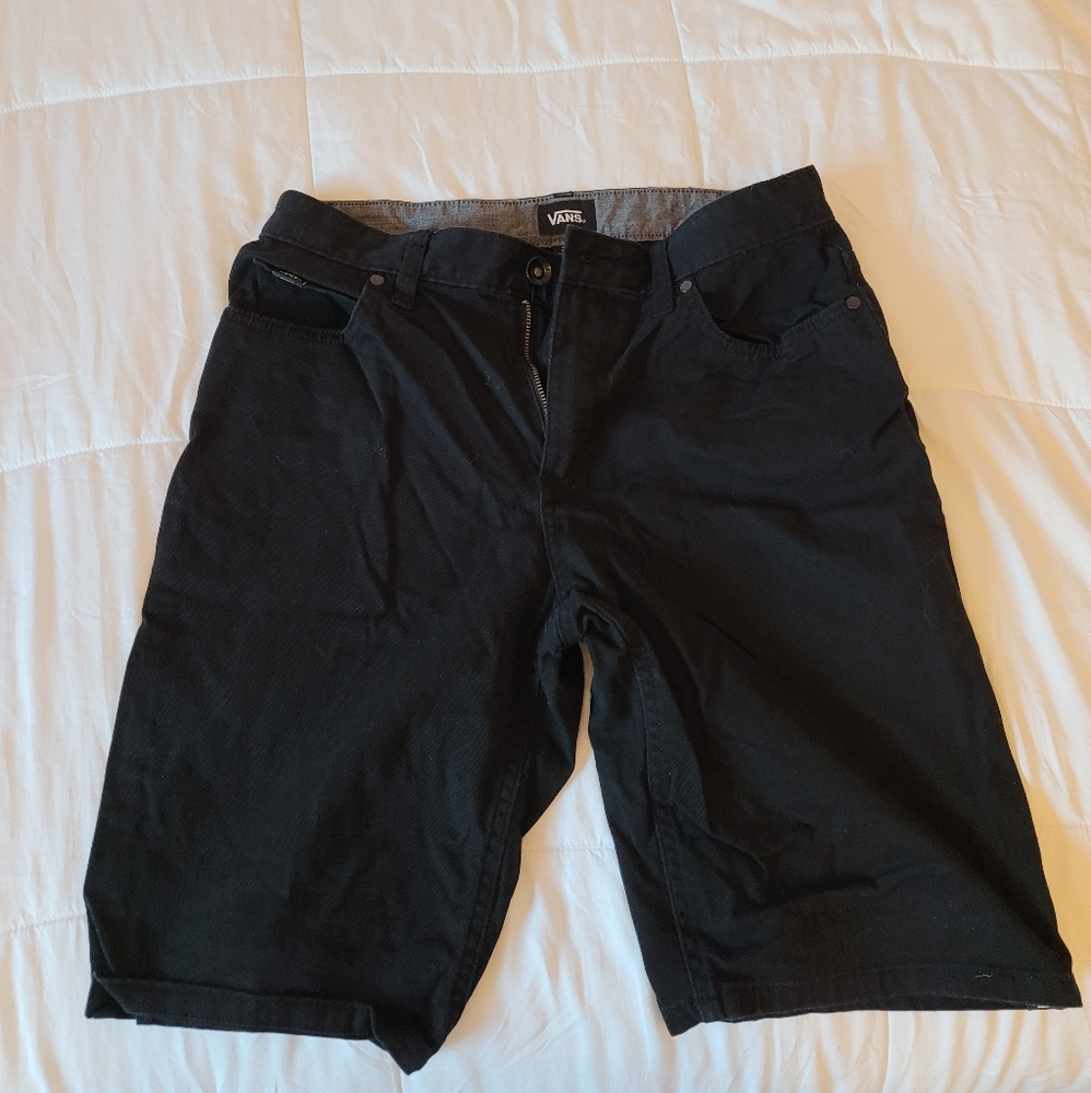 Mens black vans shorts
